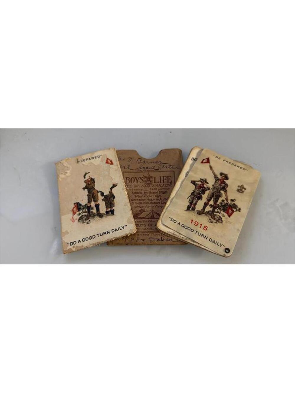 1915 Boy Scouts of America Card Lot‎ Be Prepared Do A Good Turn Daily Vintage